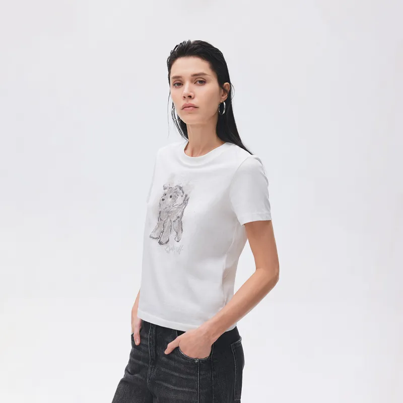 ONLY Set in Sleeve T Shirt Women's-4