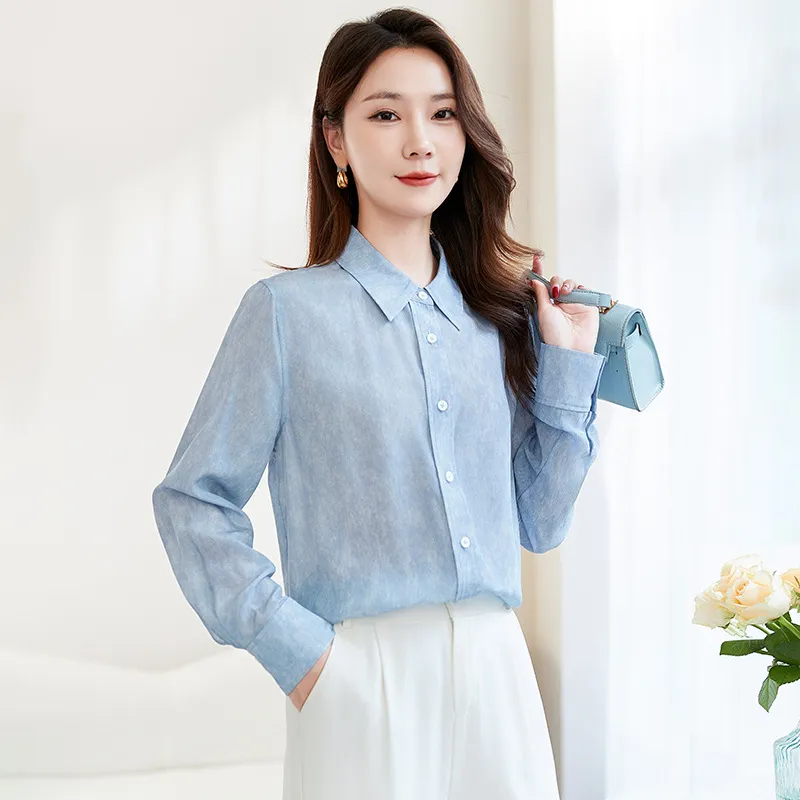 Ink Beauty Shirt Women's Denim Blue-2