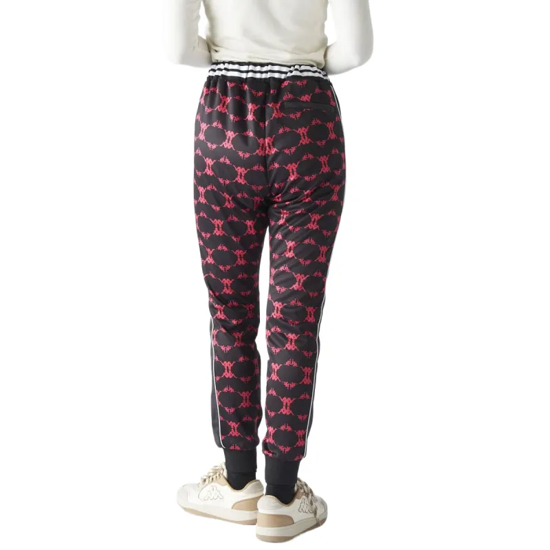 Kappa Knitted Sweatpants Women's Red Black-1