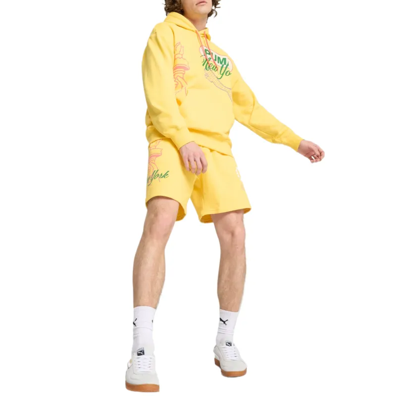 PUMA BrightEssentials Casual Shorts Men's Yellow-3