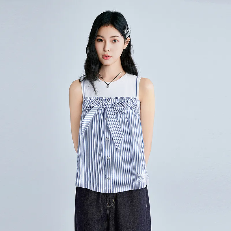 LEDIN Chiffon Shirt Women's Sail Blue-4