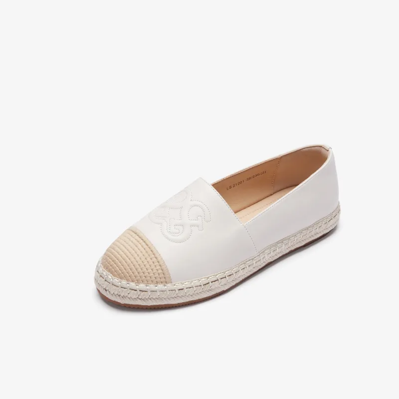 LE SAUNDA Espadrilles Women's Almond White/Sun Tanned Brown-5
