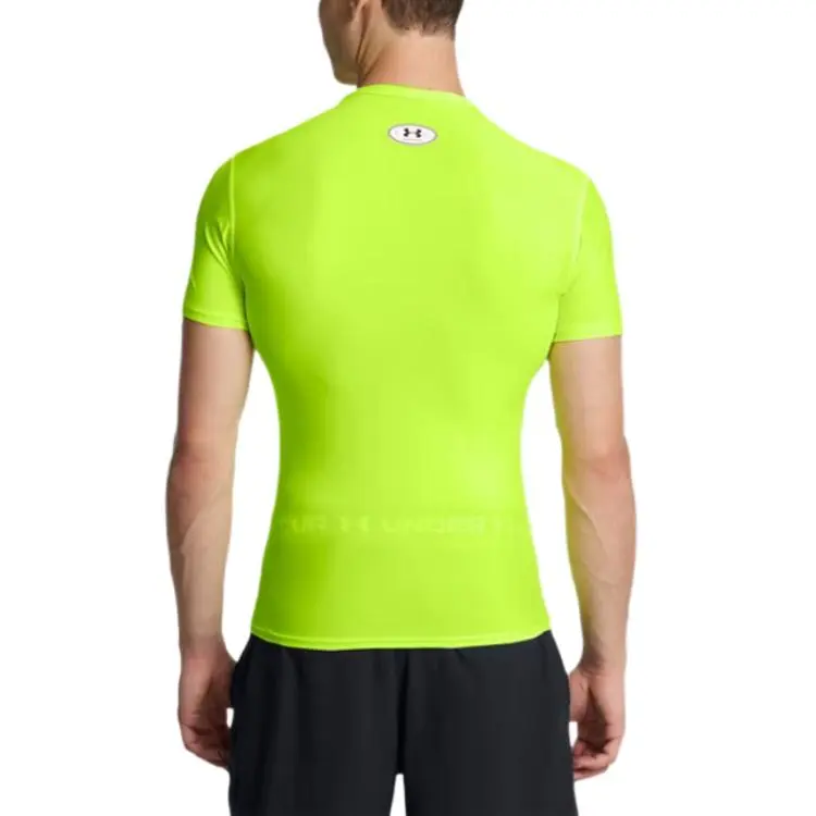 Under Armour HeatGear OG Compression T Shirt Men's Yellow-3