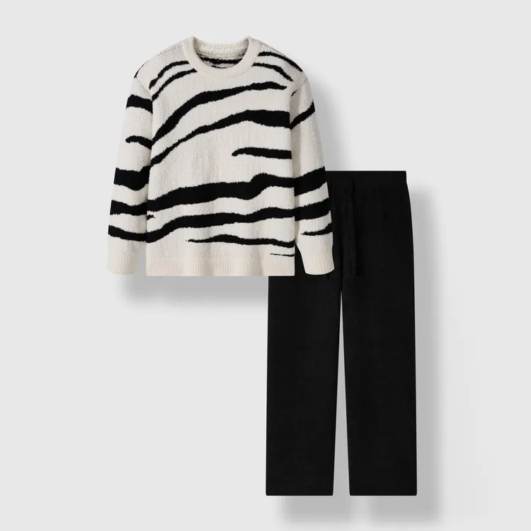 GXG Pajama Set Men's Black White-3