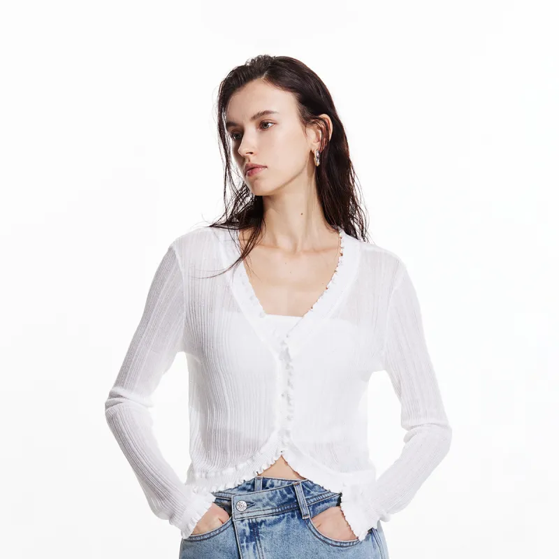 ONLY Knitwear Women's S12 Bright Cream White-5