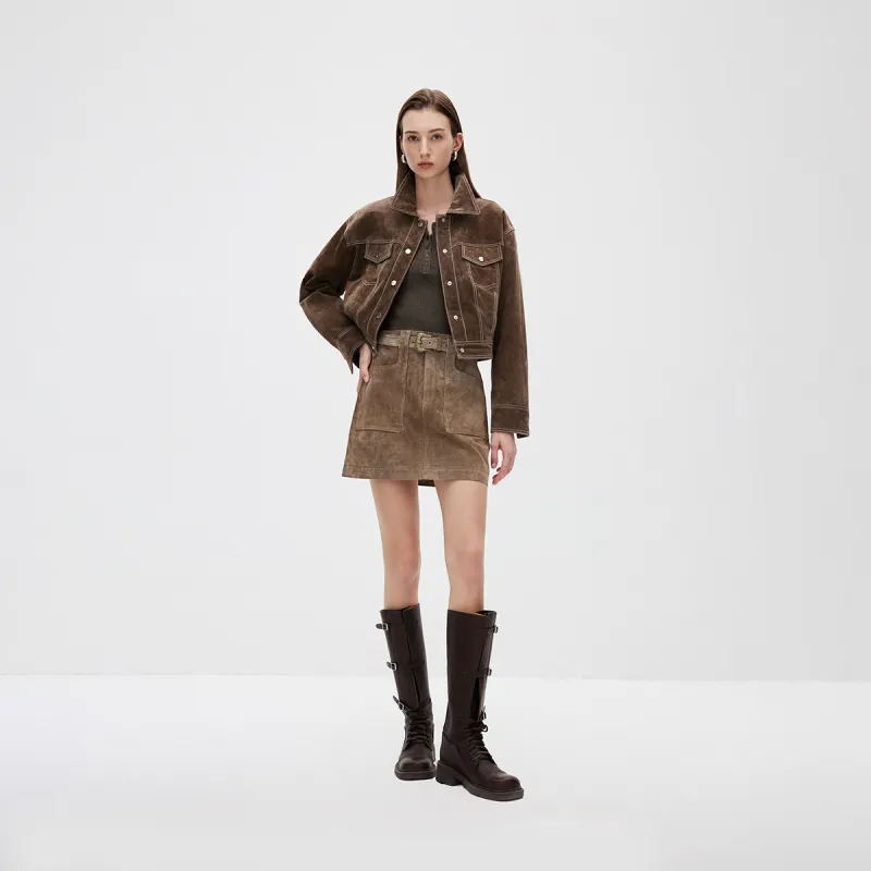 ONLY Leather Short Skirts Women's-15