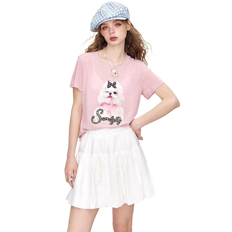 ELF SACK Casual Short Skirts Women's Fantasy White-1