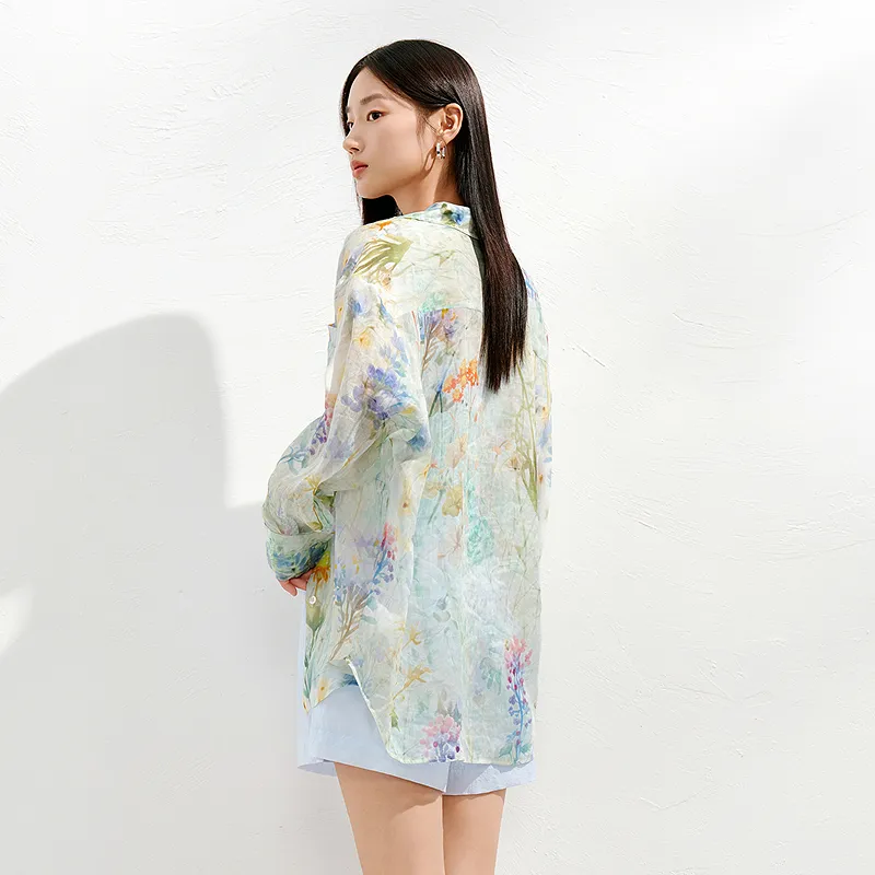 JZ. ANNAKRO Shirts Women's Light Green Pattern-3