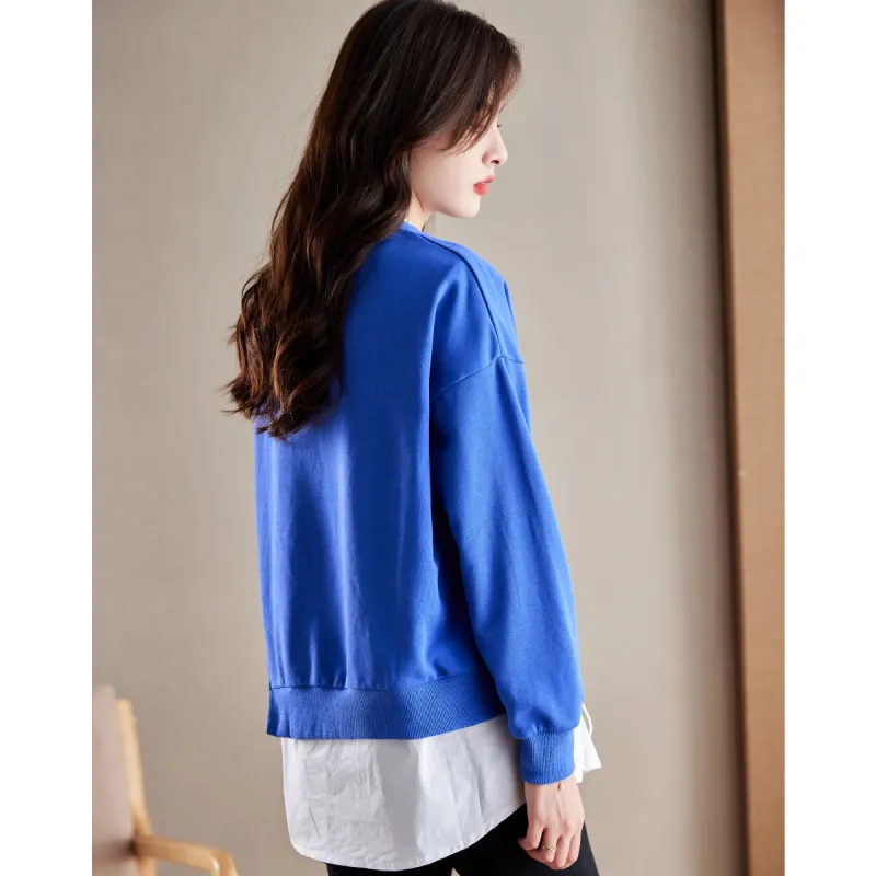 Like The Age Of Water Sweatshirt Women's Blue-3
