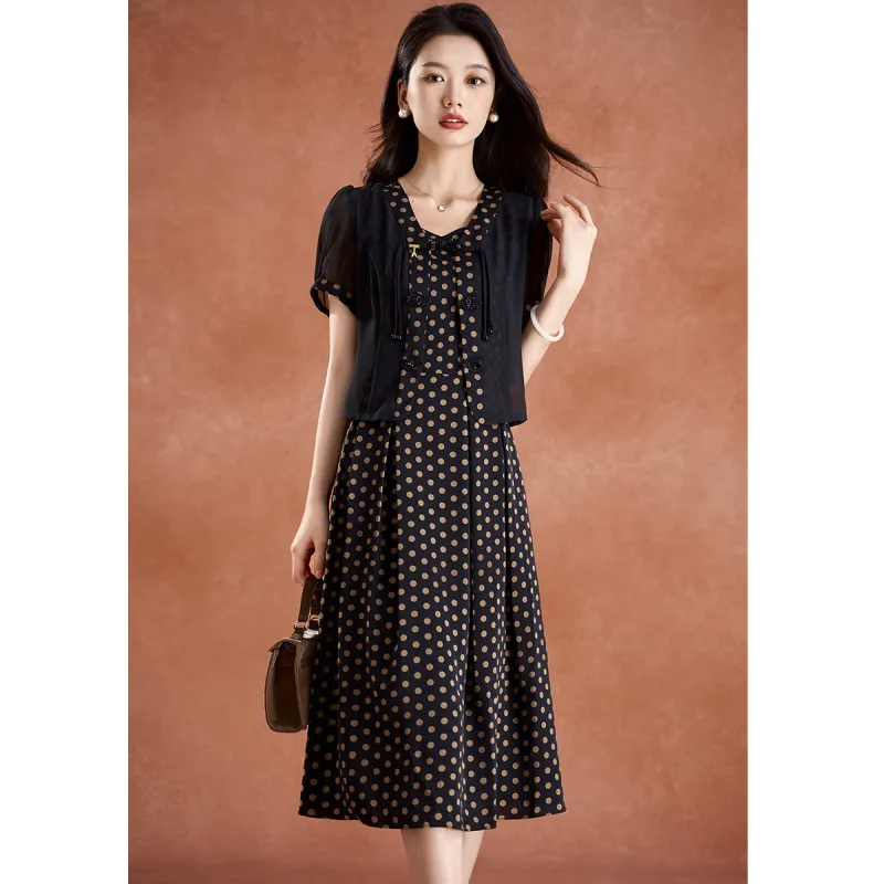 Mylan Two Piece Skirt Sets Women's Black-6
