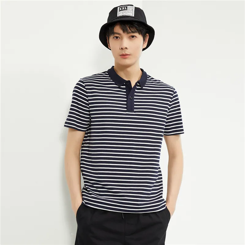 UNIQLO Polo Shirt Men's Blue White-2