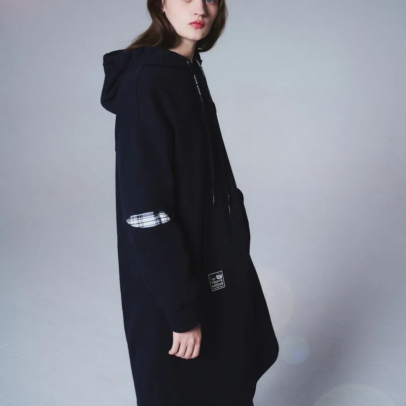 Teenie Weenie Long Sleeved Dresses Women's Navy Blue-2
