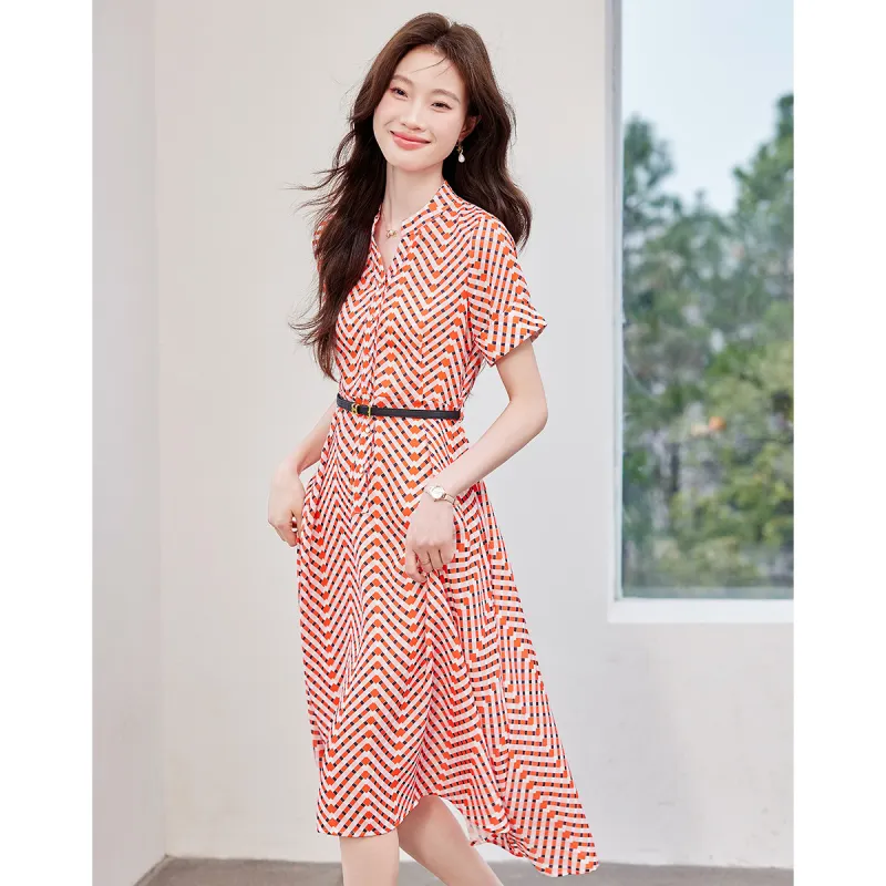 Love Elaine Short Sleeved Dress Women's Watermelon Red-1