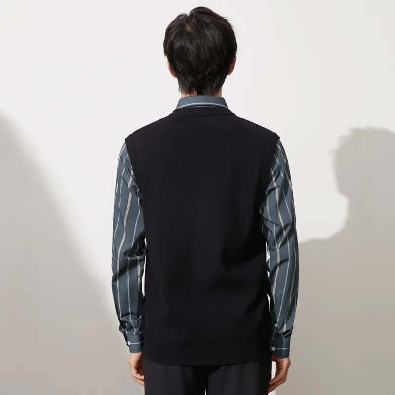 HLA Double Collar Knitwear Men's-2