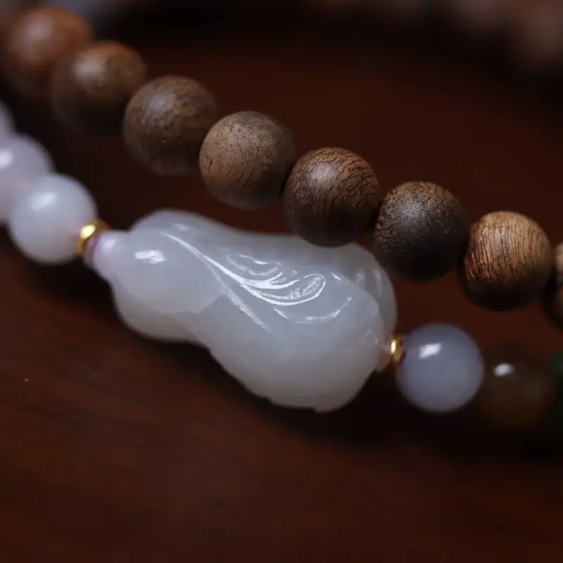 TIANTAISHAN Hetian Jade Bracelets Smoky Purple Unisex-4