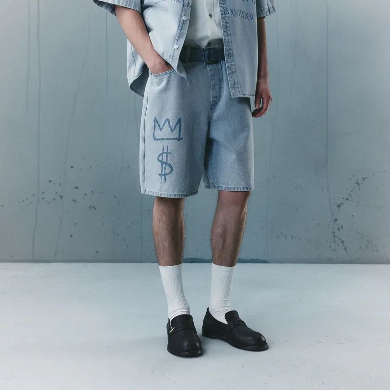 JACK JONES· JACK JONES/Jack Jones X Basquiat Denim Shorts Men's-2