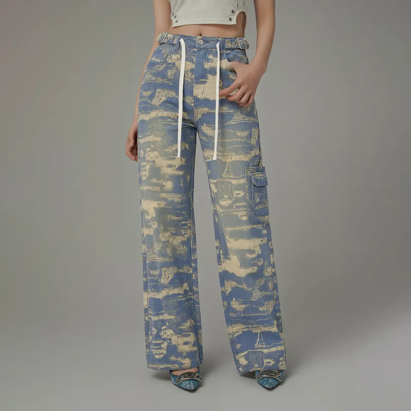 CHUU Casual Pants Women's Blue-2