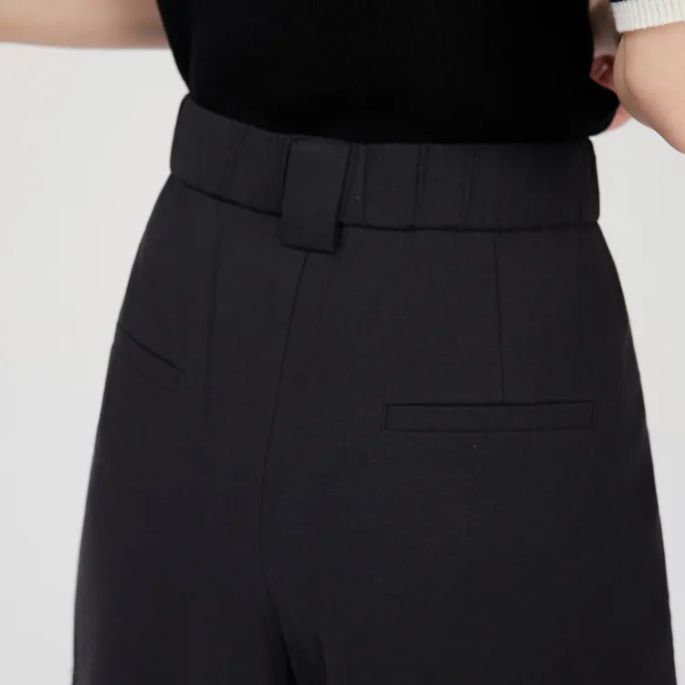 ELLE Casual Pants Women's Black-5