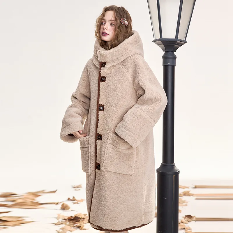 ELF SACK Puffer Jackets Women's Vintage Coffee Brown-4