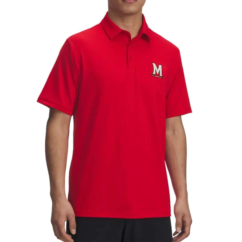 Under Armour Collegiate UA Tee 2 Green Polo Shirt Men's Red-1
