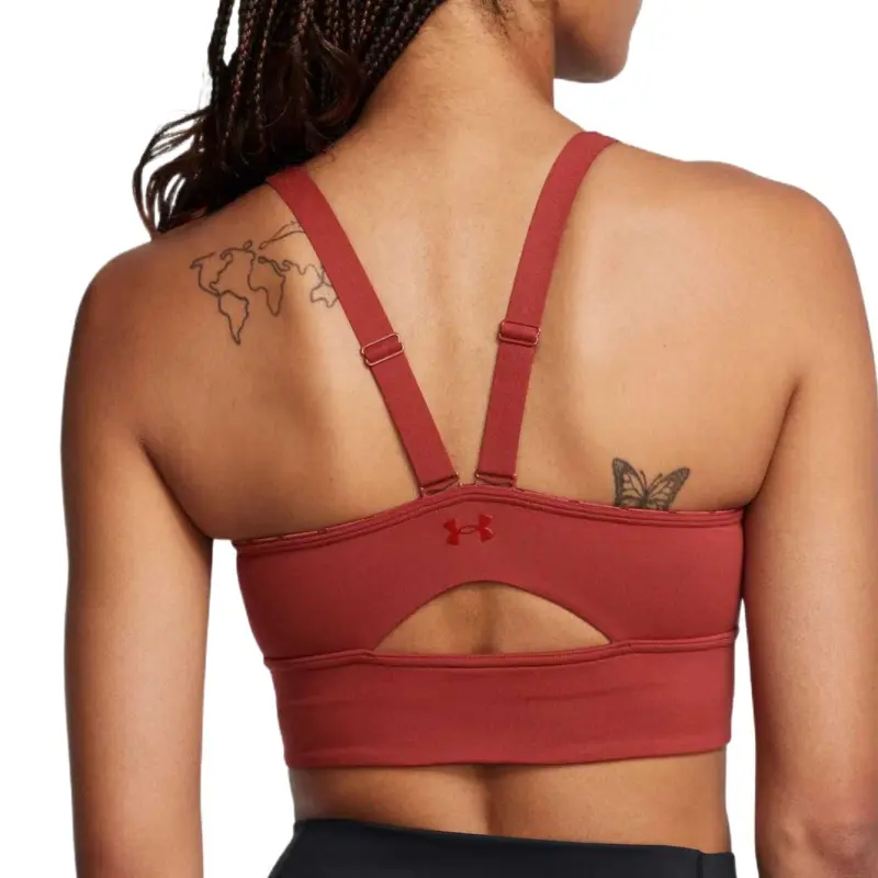 Under Armour SmartForm Evolution Mid Longline Sports Underwear Women's Red-10