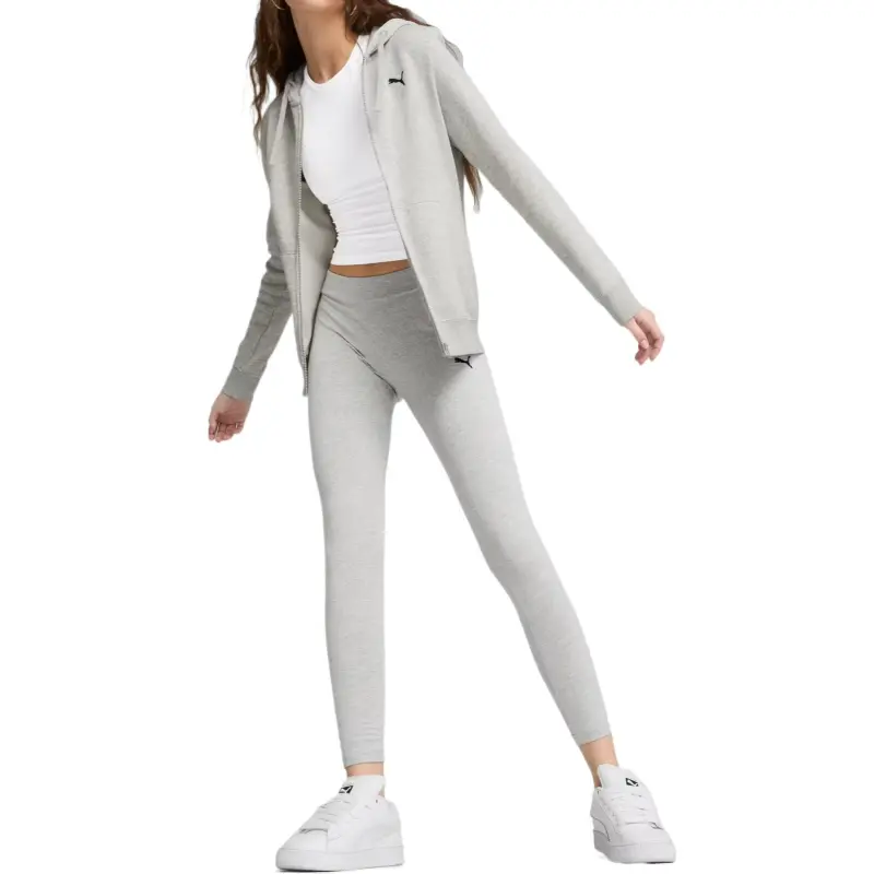 PUMA Essentialshoodie Sweatshirt Women's Light Gray-3