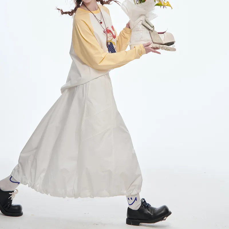 ELF SACK Casual Long Skirt Women's-9