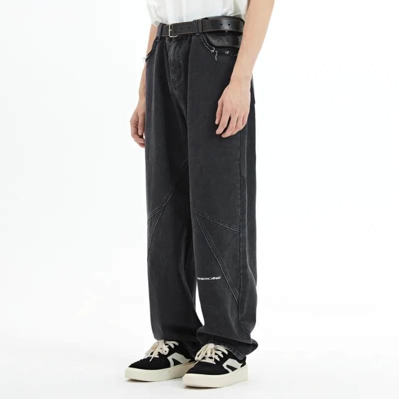 TGNS FW22 Straight Jeans Unisex Black-2
