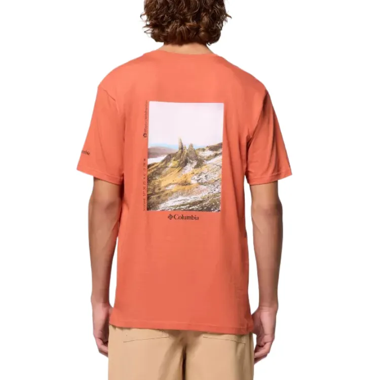 Columbia Hike T Shirts Unisex Orange-1