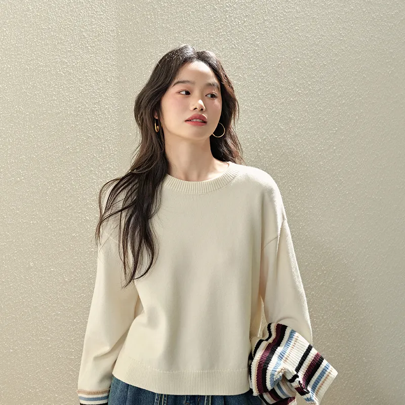 KUOSE Sweaters Women's Apricot-6