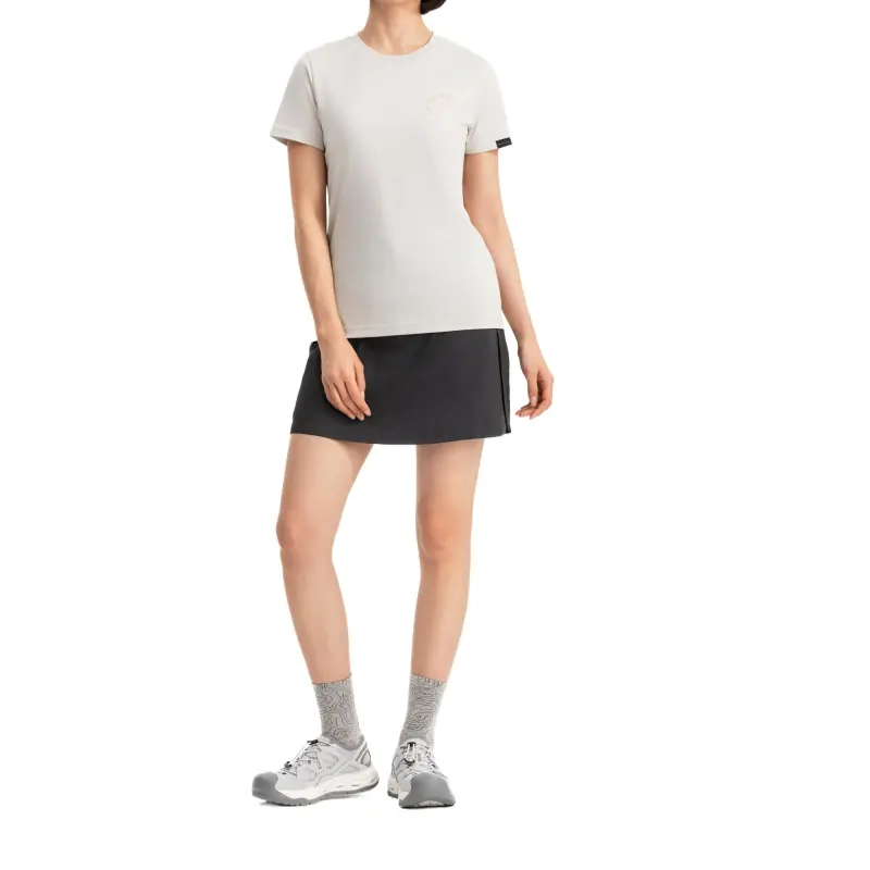 DECATHLON Regular T Shirt Women's Lunar Rock Gray-4