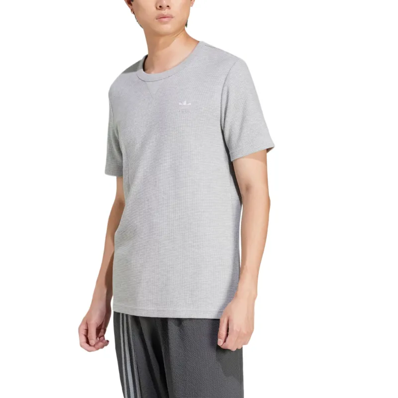 Adidas Trefoil Essentials Waffle T Shirt-1