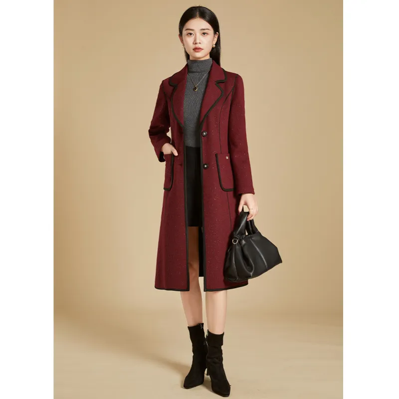 Mylan Spring, Fall, Winter Coat Slim Fit Women's Red Collection Brand, Stay Updated With Event Alerts-4