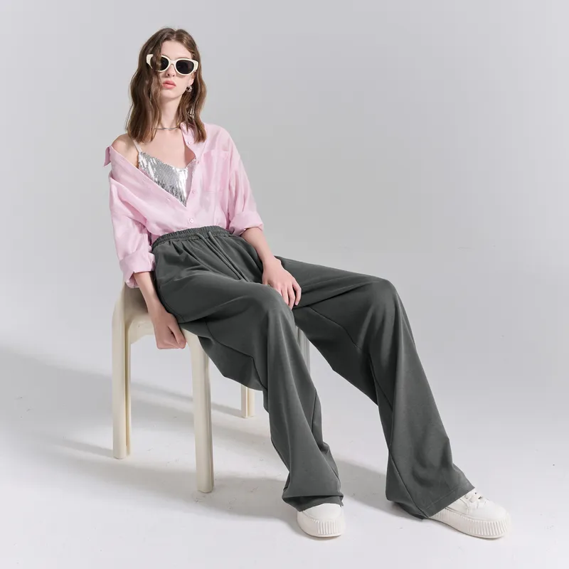 3COLOUR Casual Pants Women's Deep Gray-5
