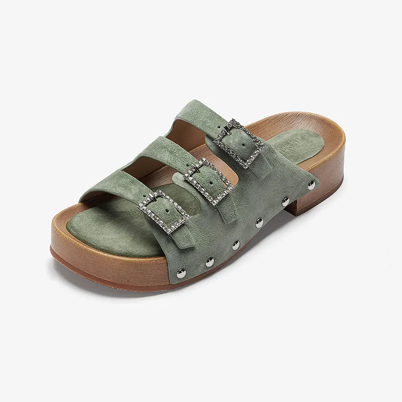 Le Saunda Abrasion Resistant Slide Slippers Women's-10