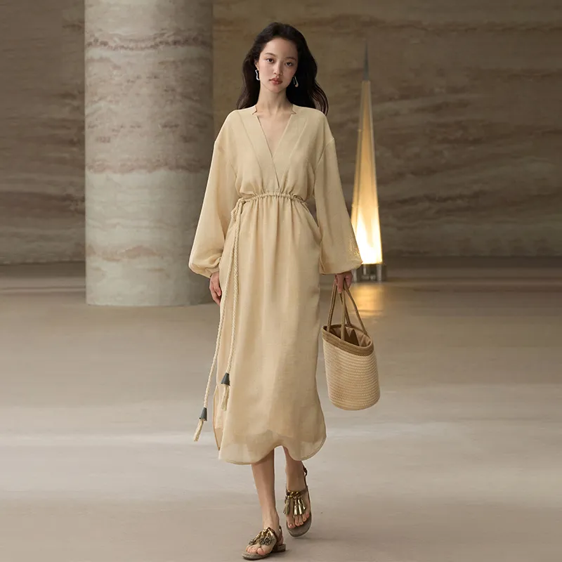 COMMON VALUE 'Zen Pāra' Long Sleeved Dress Women's-1