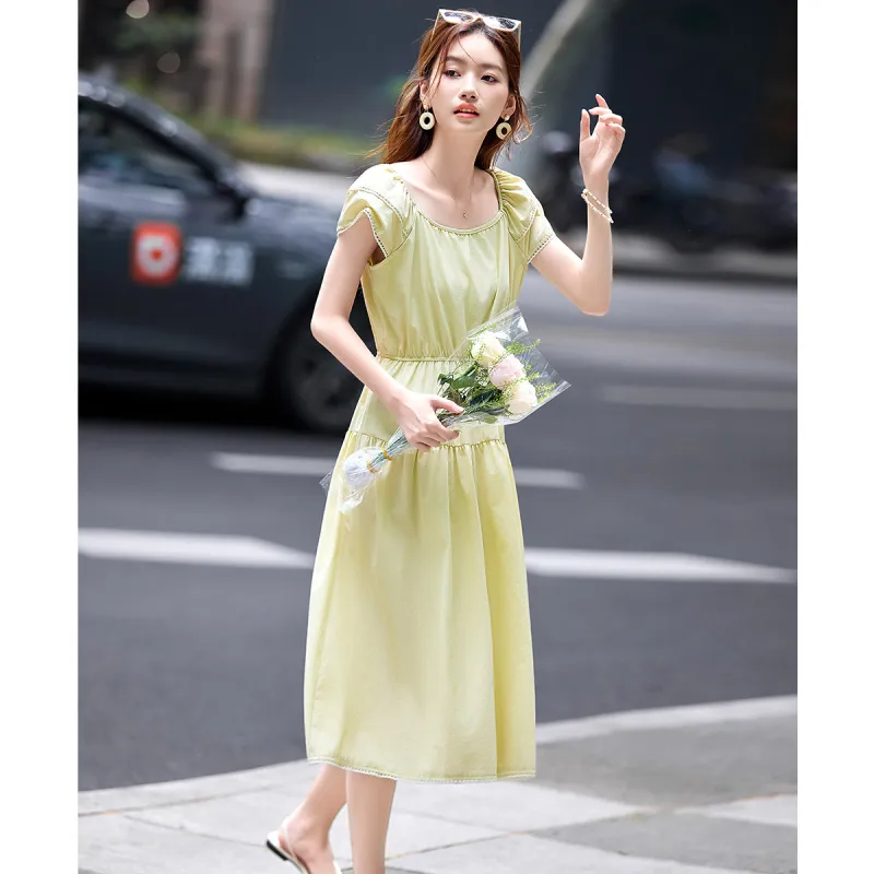 Still Quiet Short Sleeved Dress Women's-4