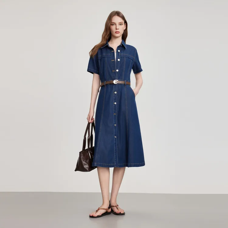 ELLE Short Sleeved Dress Women's-6