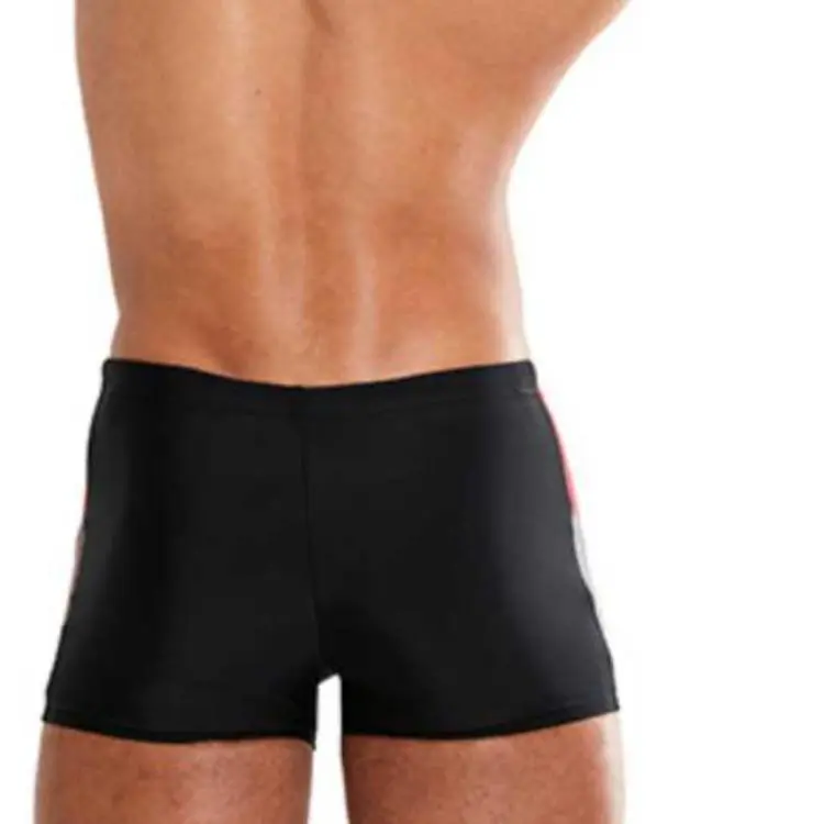 Speedo Swimming Shorts Men's Black Red-1