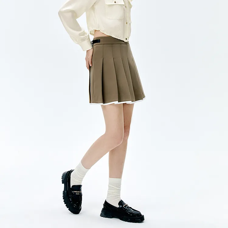 PEACEBIRD Casual Short Skirts Women's-3