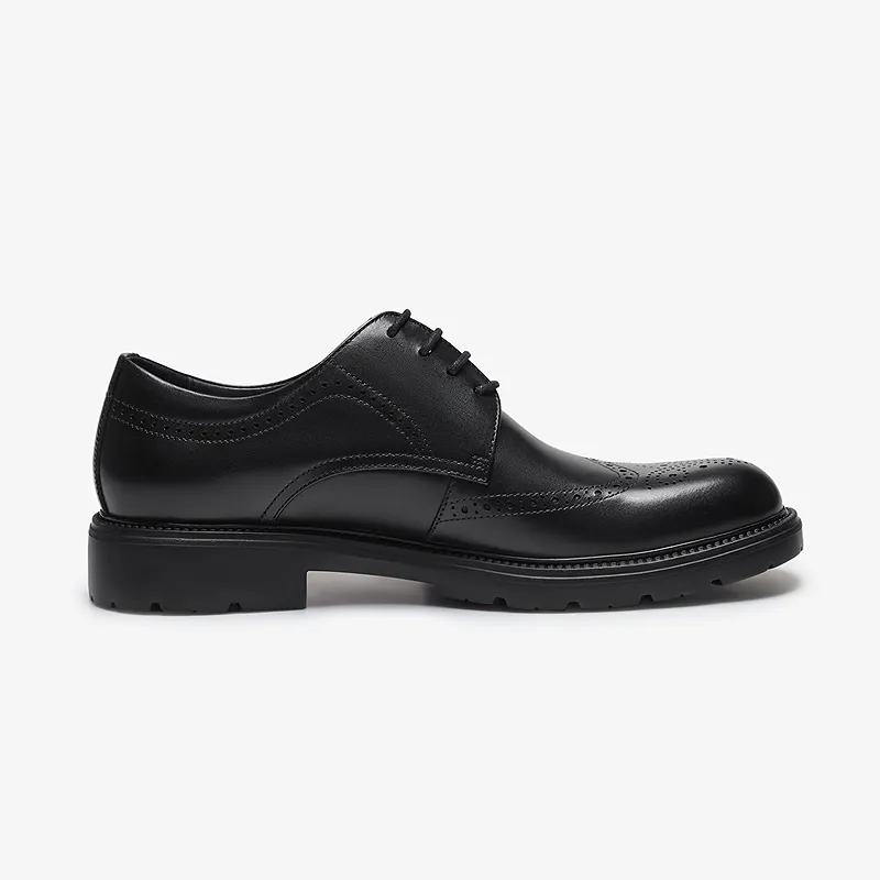 LE SAUNDA Men's Casual Shoes Men Low Top Dark Coffee TML/Black BKL-5
