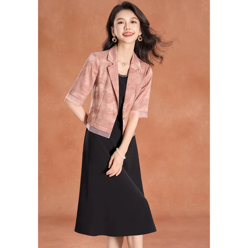 Mylan Two Piece Skirt Sets Women's Pink-2