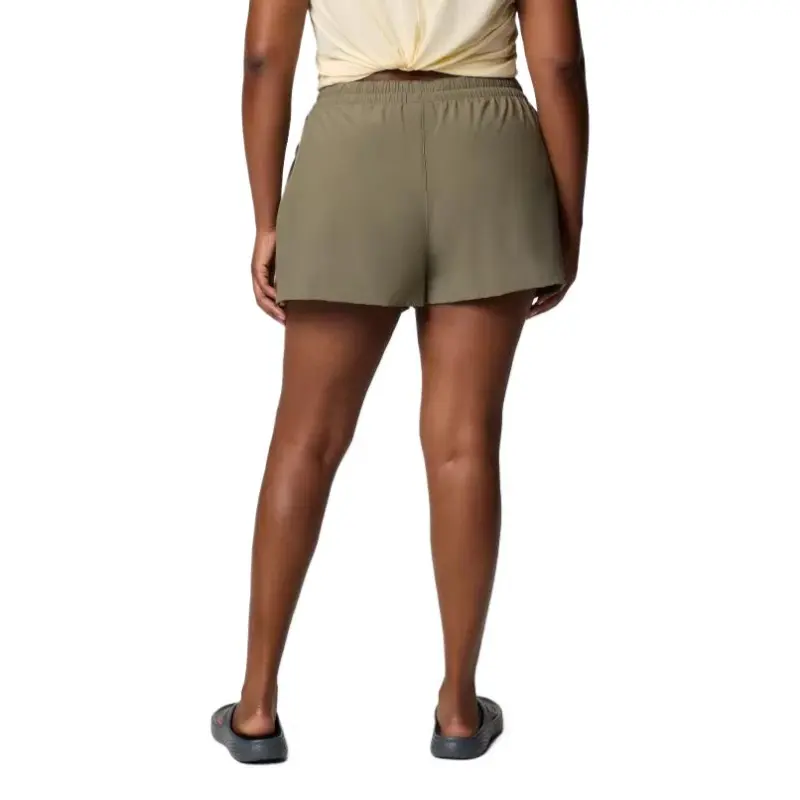 Columbia Bogata Bay Casual Shorts Women's Stone Green-1