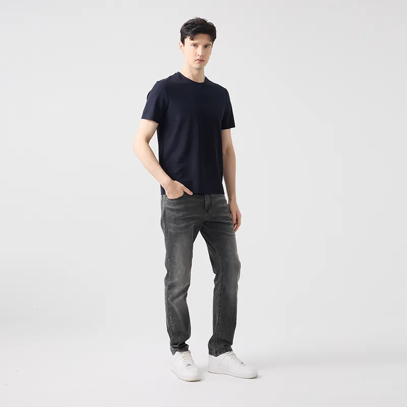 DIDIBOY T Shirts Unisex Navy Blue-4