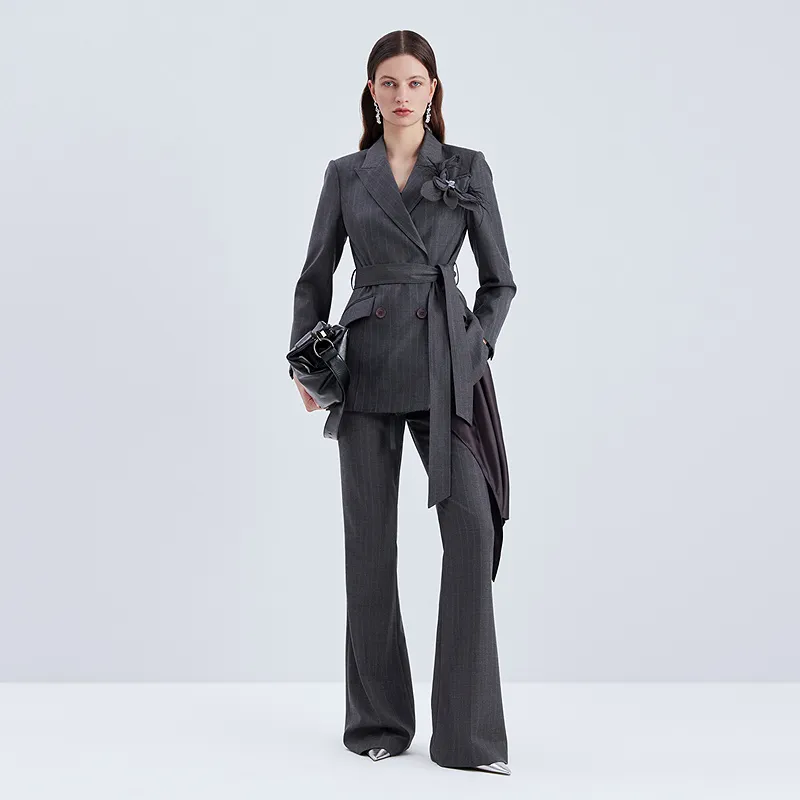 IDPAN Coats Women's Gray-2