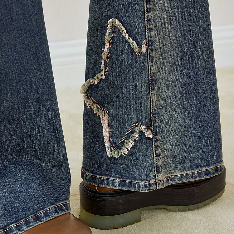 LEDIN Jeans Women's Dark Denim Blue-3