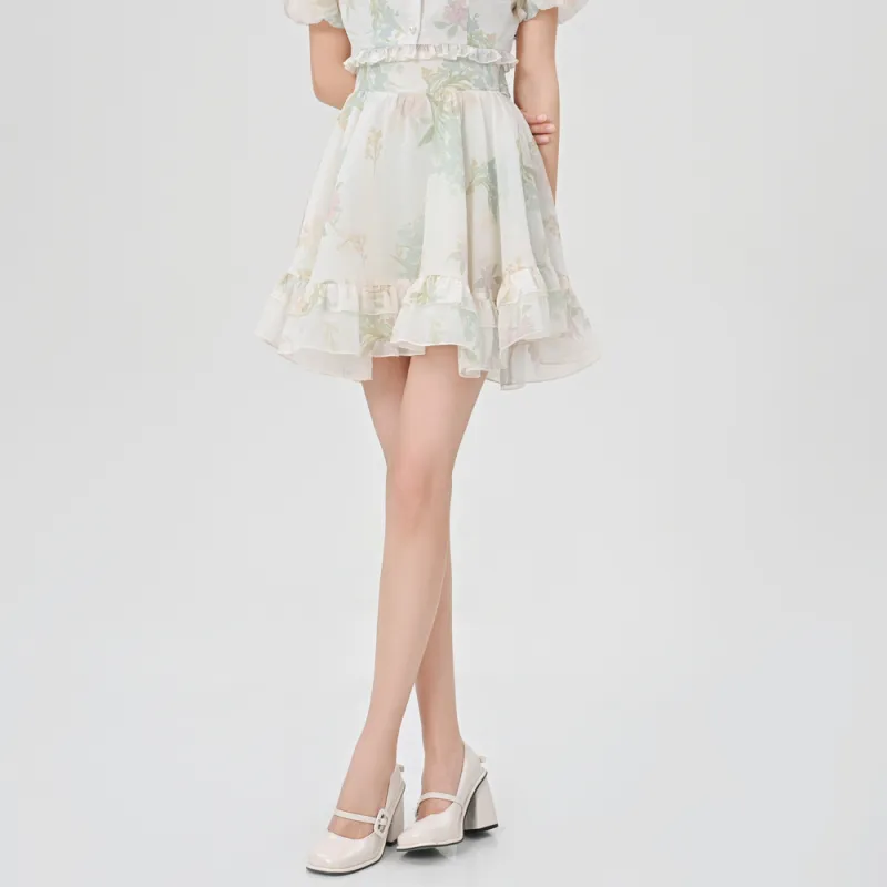 SNBL Casual Short Skirts Women's Apricot-2