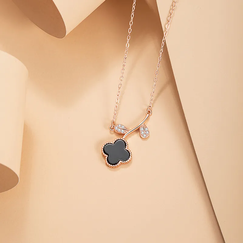 YINGNIXINDONG 925 Sterling Silver Necklaces Women's-2