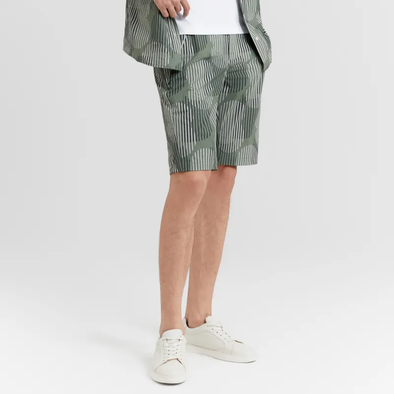 SUNDANCE Casual Shorts Men's Khaki Green-5