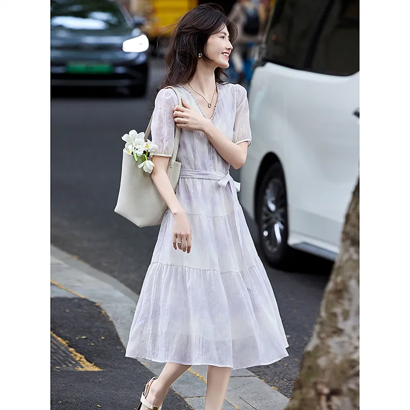 A Paradise For Awakening Short Sleeved Dress Women's-5